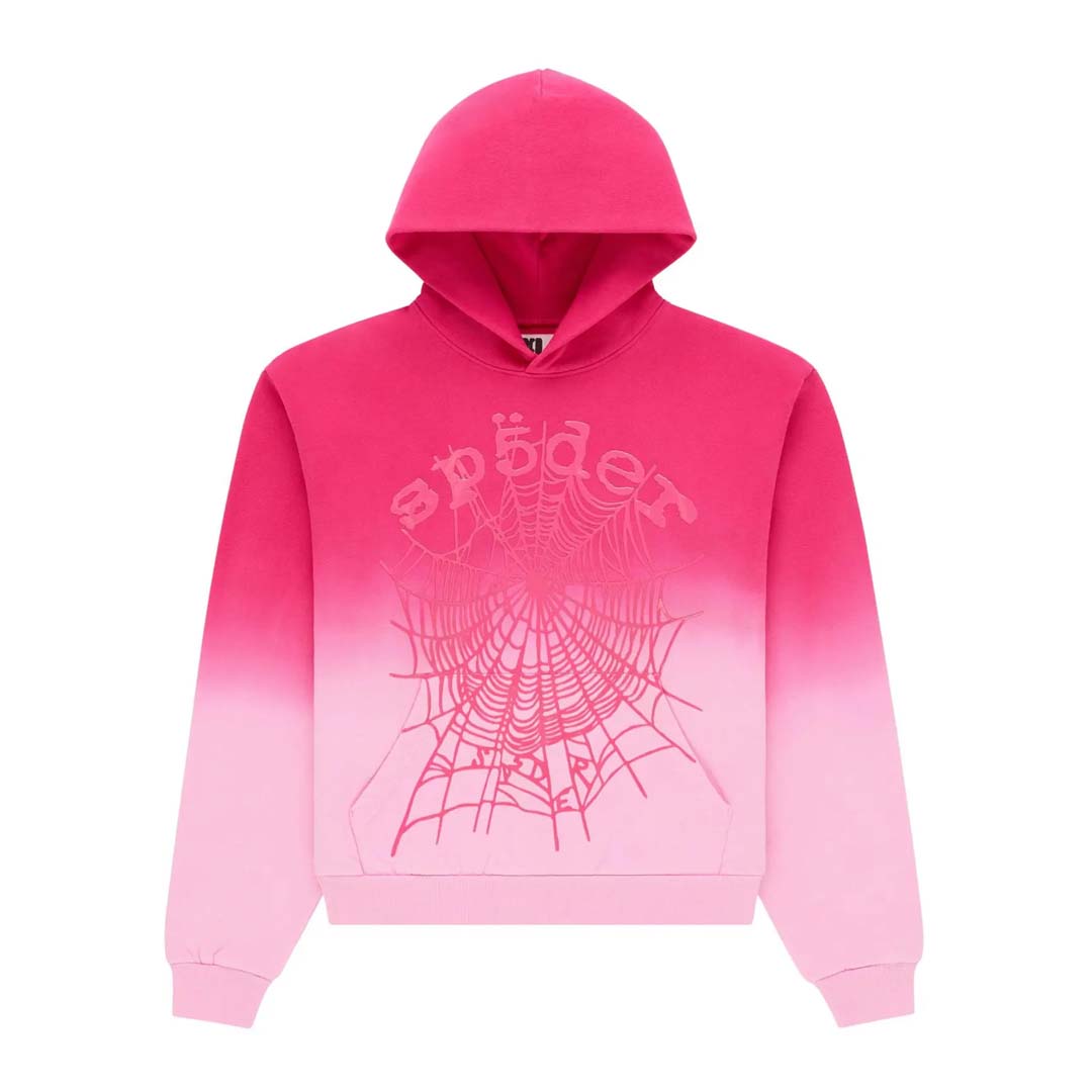 Sp5der Web Ombre Hoodie Pink by Sp5der - NWAHYPE No.1 for streetwear Hoodies in USA