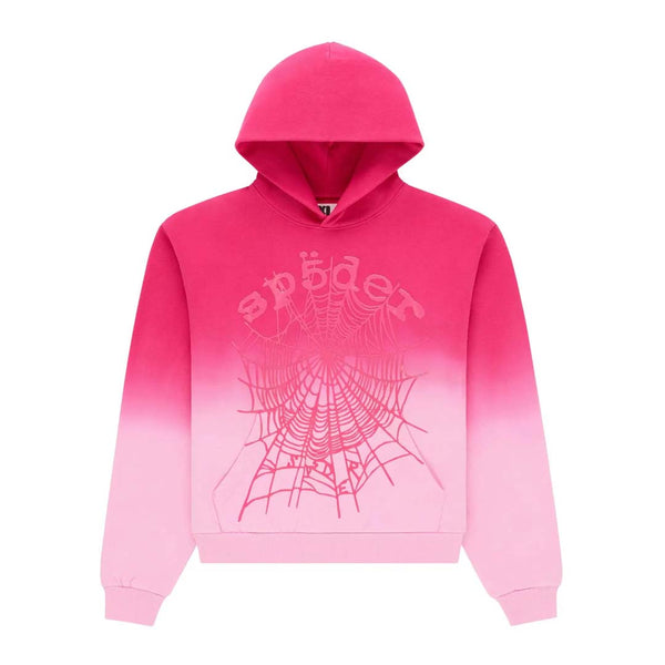 Sp5der Web Ombre Hoodie Pink by Sp5der - NWAHYPE No.1 for streetwear Hoodies in USA