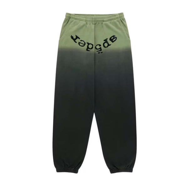 Sp5der Web Ombre Sweatpants Black Green by Sp5der - NWAHYPE No.1 for streetwear Pants in USA