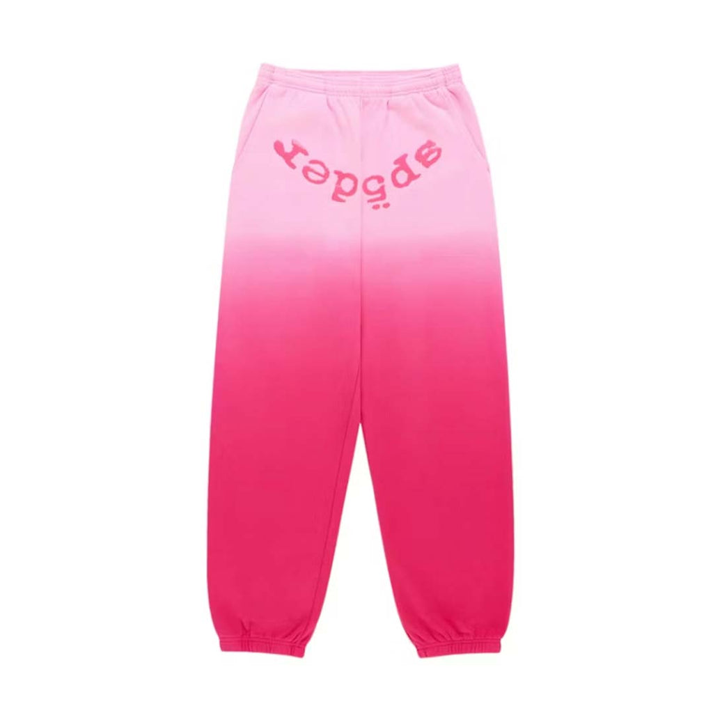 Sp5der Web Ombre Sweatpants Pink by Sp5der - NWAHYPE No.1 for streetwear Pants in USA