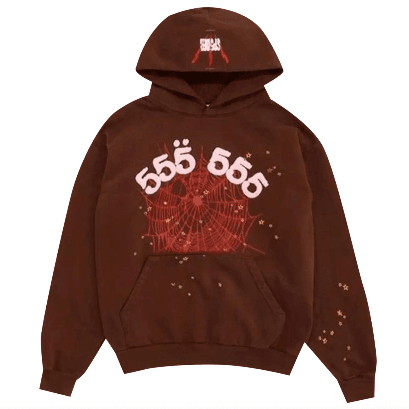 Sp5der Worldwide 555 Angel Hoodie Brown by Sp5der - NWAHype 1 for streetwear Hoodies in USA