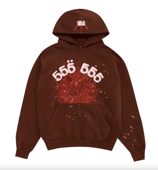 Sp5der Worldwide 555 Angel Hoodie Brown by Sp5der - NWAHype 1 for streetwear Hoodies in USA