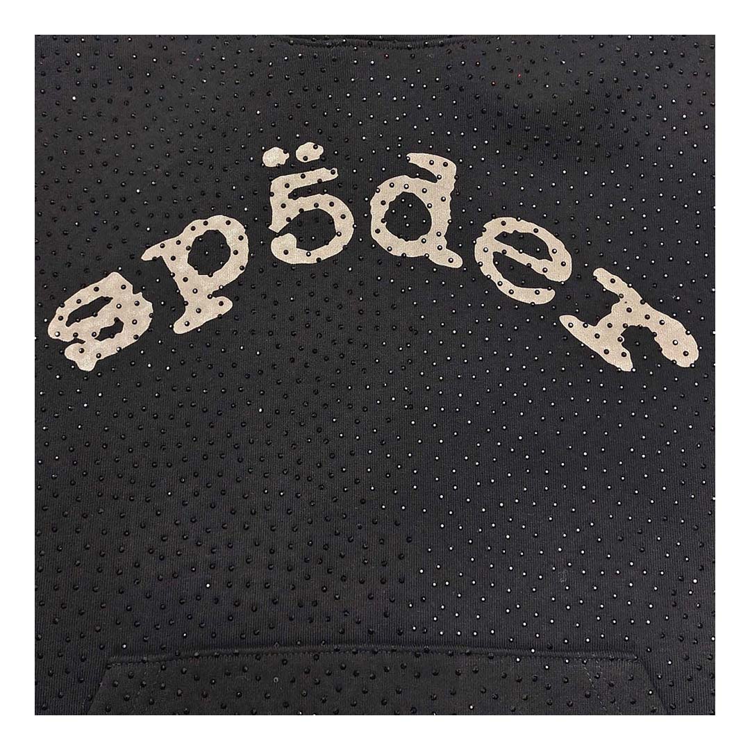 Sp5der Worldwide AOP Webstone Hoodie Black by Sp5der - NWAHype 1 for streetwear Hoodies in USA