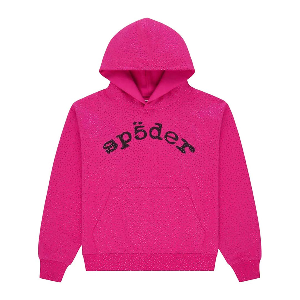 Sp5der Worldwide AOP Webstone Hoodie Pink by Sp5der - NWAHYPE No.1 for streetwear Hoodies in USA