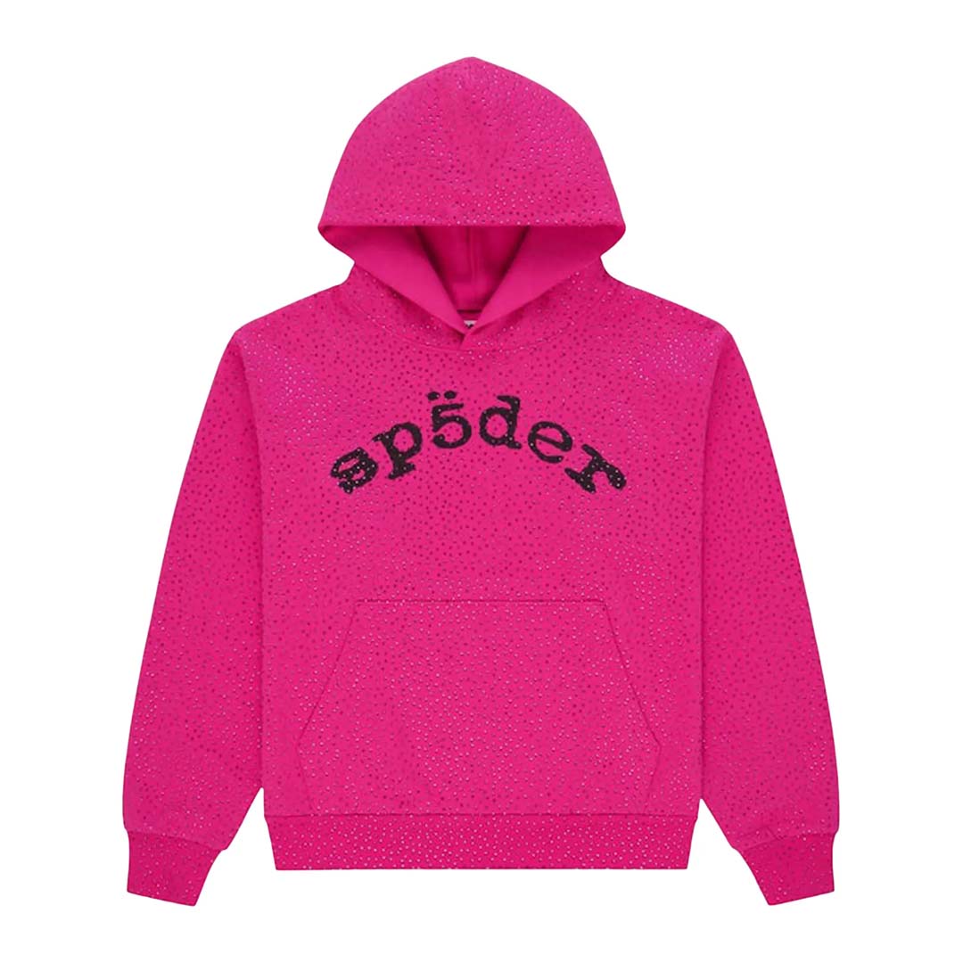 Sp5der Worldwide AOP Webstone Hoodie Pink by Sp5der - NWAHYPE No.1 for streetwear Hoodies in USA