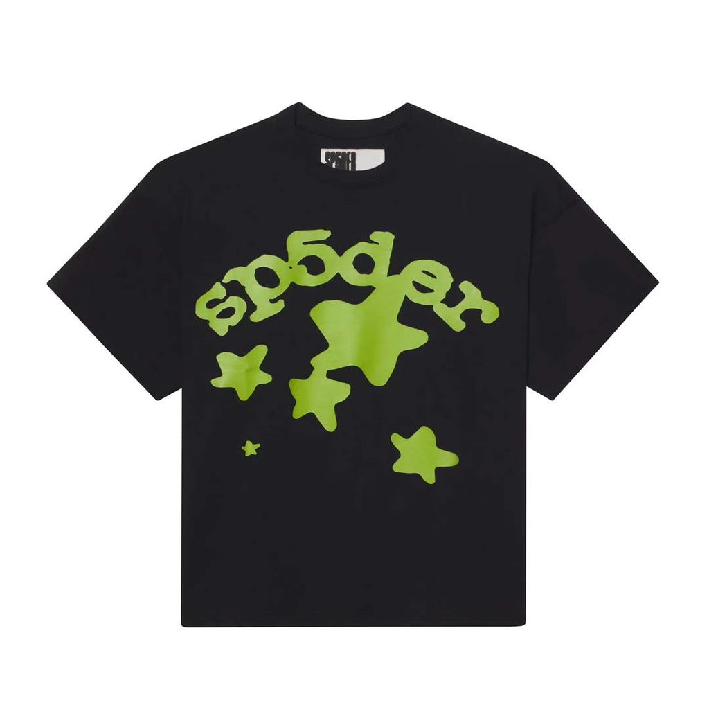 Sp5der Worldwide Beluga Tee Black Green by Sp5der - NWAHYPE No.1 for streetwear T-Shirts in USA