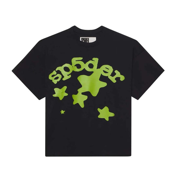 Sp5der Worldwide Beluga Tee Black Green by Sp5der - NWAHYPE No.1 for streetwear T-Shirts in USA