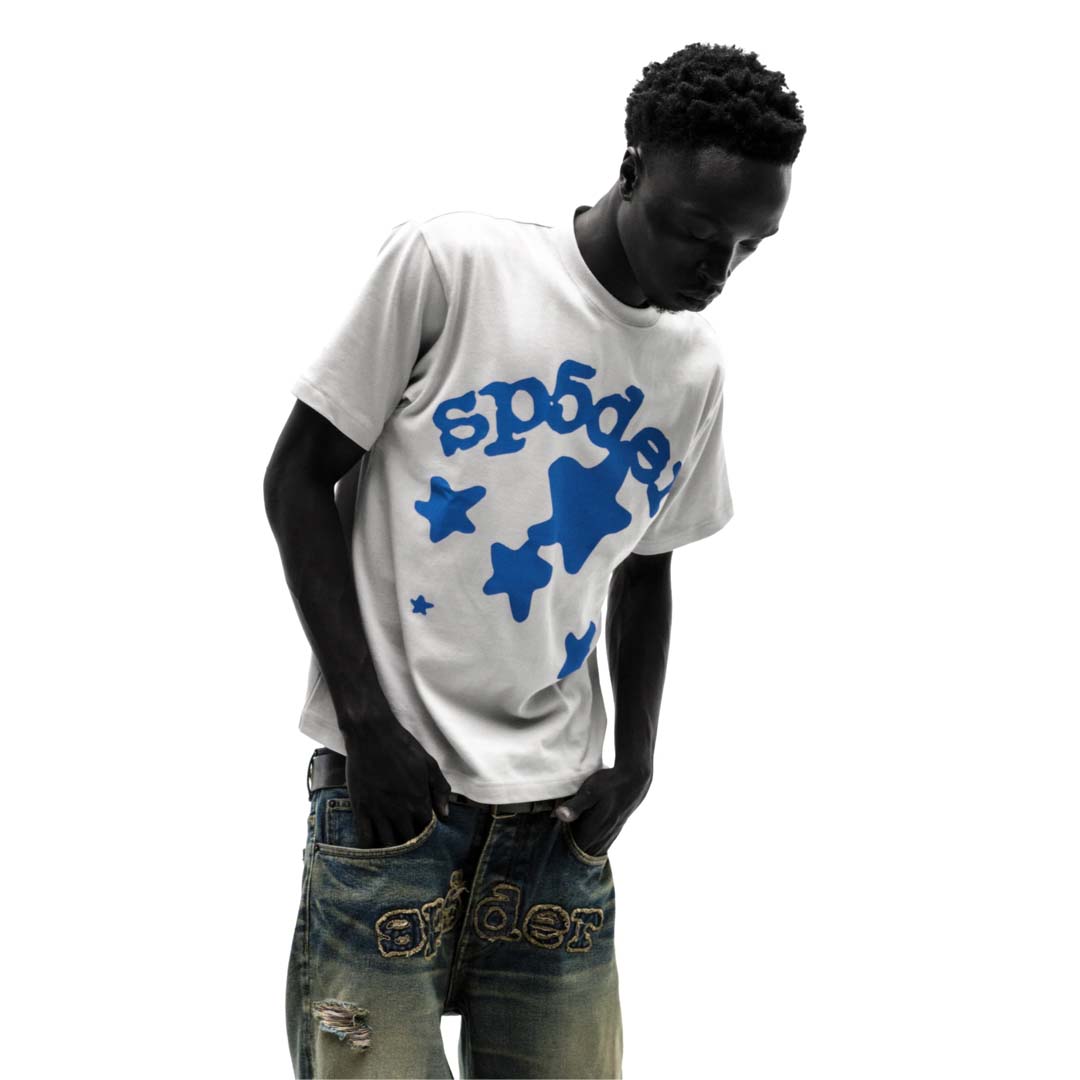Sp5der Worldwide Beluga Tee Plastic Blue by Sp5der - NWAHYPE No.1 for streetwear T-Shirts in USA