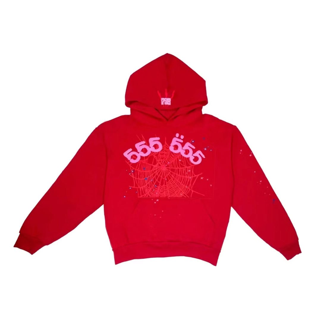 Sp5der Worldwide Red Angel Number 555 Hoodie by Sp5der - NWAHype 1 for streetwear Hoodies in USA