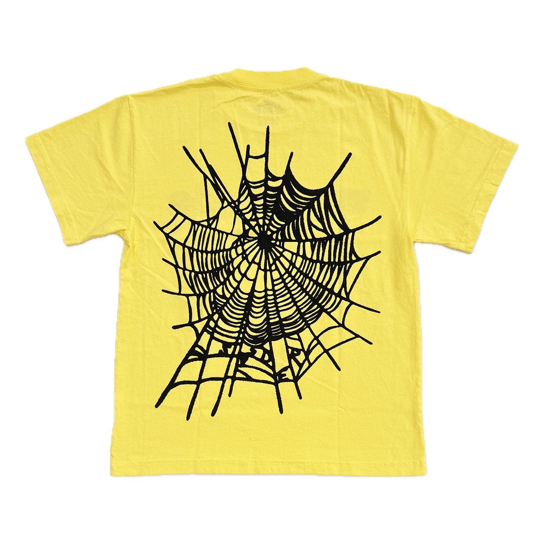 Sp5der Worldwide Web Yellow Tee by Sp5der - NWAHype 1 for streetwear T-Shirts in USA