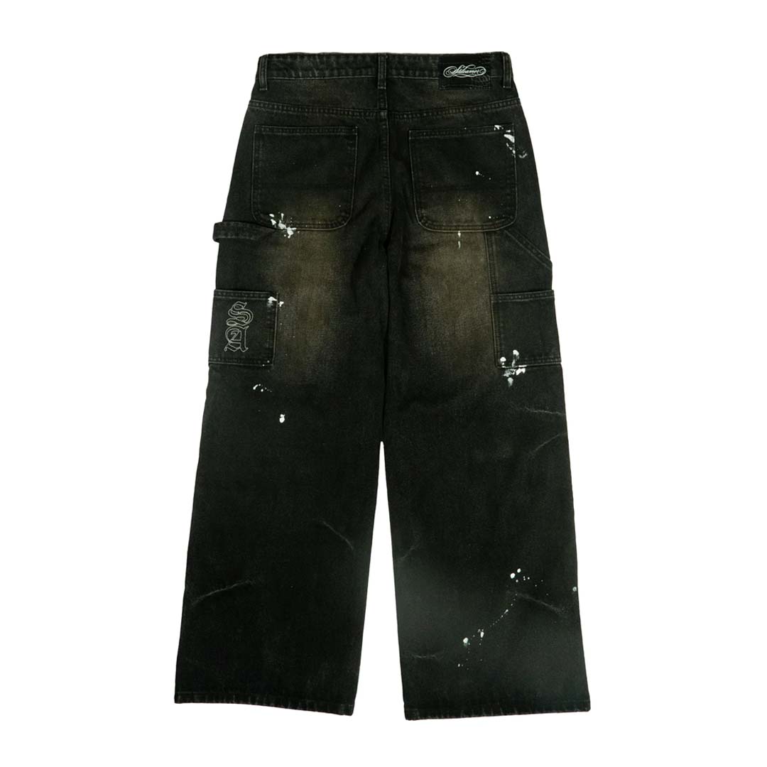 Stile de Amor 1950s Splatter Denim Black Pants by Stile de Amor - NWAHYPE No.1 for streetwear Pants in USA