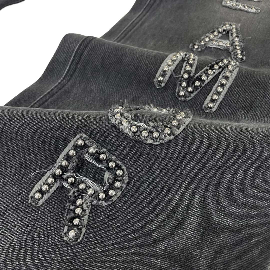 Stile de Amor Borchie Denim Grey Pants by Stile de Amor - NWAHYPE No.1 for streetwear Pants in USA