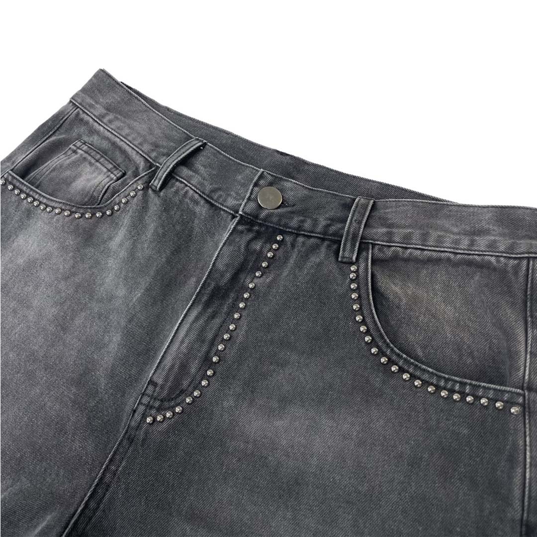 Stile de Amor Borchie Denim Grey Pants by Stile de Amor - NWAHYPE No.1 for streetwear Pants in USA