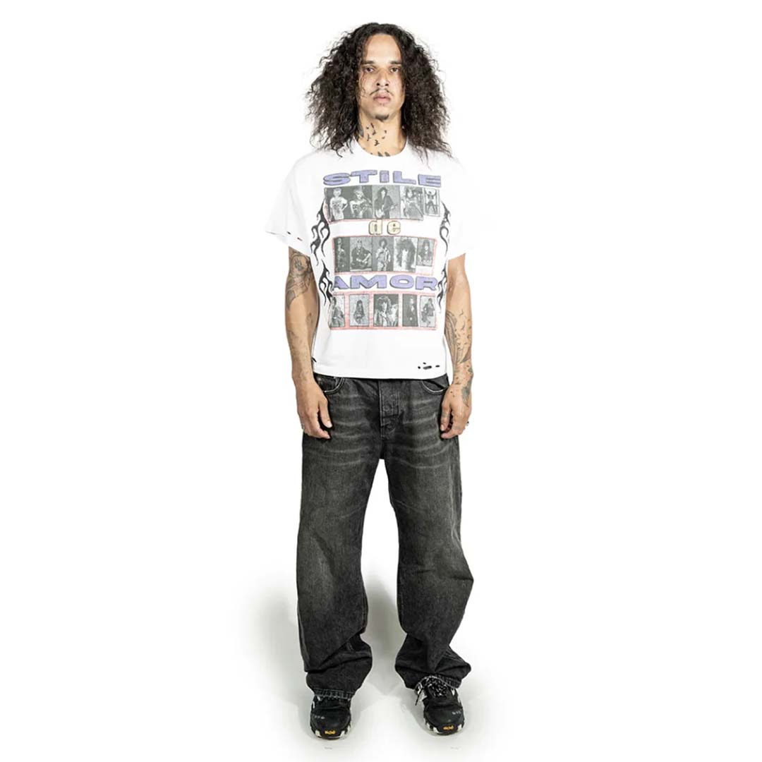 Stile de Amor Fiamme Rock Tee White by Stile de Amor - NWAHYPE No.1 for streetwear T-Shirts in USA