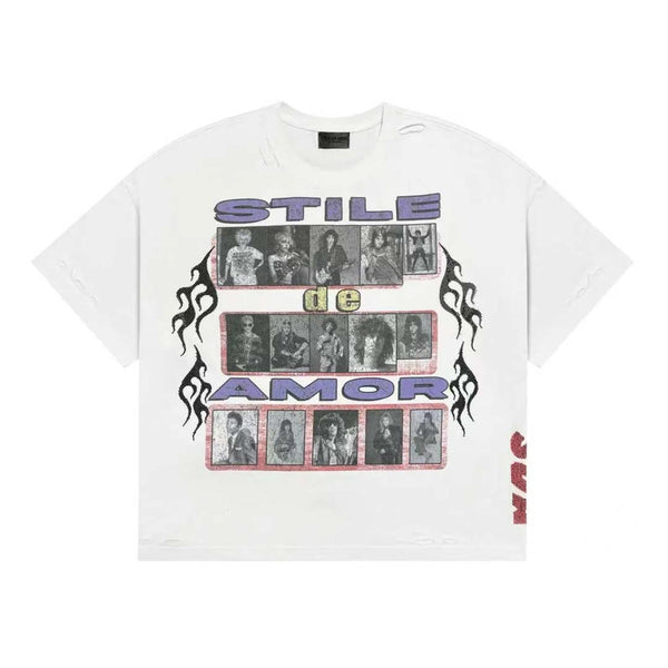 Stile de Amor Fiamme Rock Tee White by Stile de Amor - NWAHYPE No.1 for streetwear T-Shirts in USA