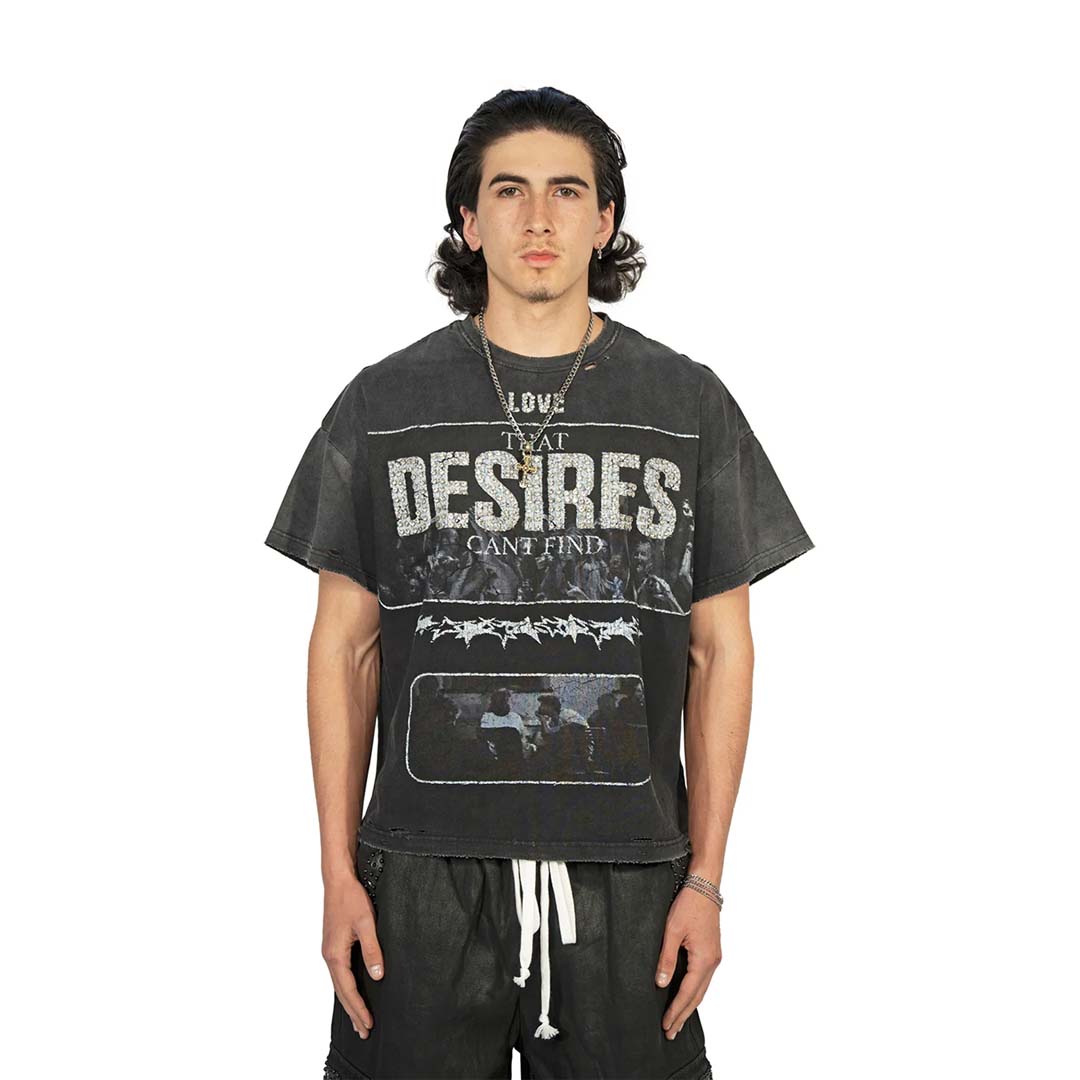 Stile de Amor in Desires Tee Black by Stile de Amor - NWAHYPE No.1 for streetwear T-Shirts in USA