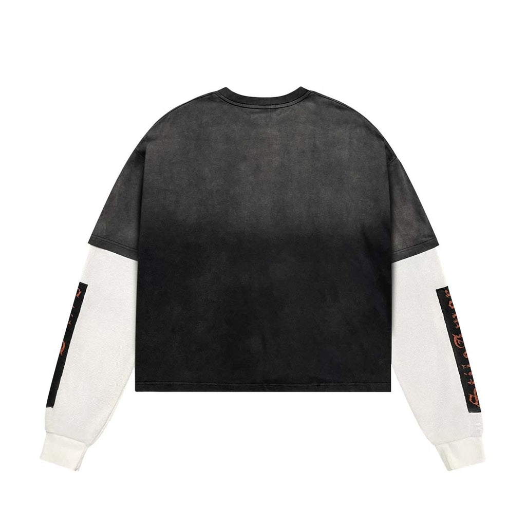Stile de Amor La Victorial Long Sleeve Tee Faded Black by Stile de Amor - NWAHYPE No.1 for streetwear T-Shirts in USA