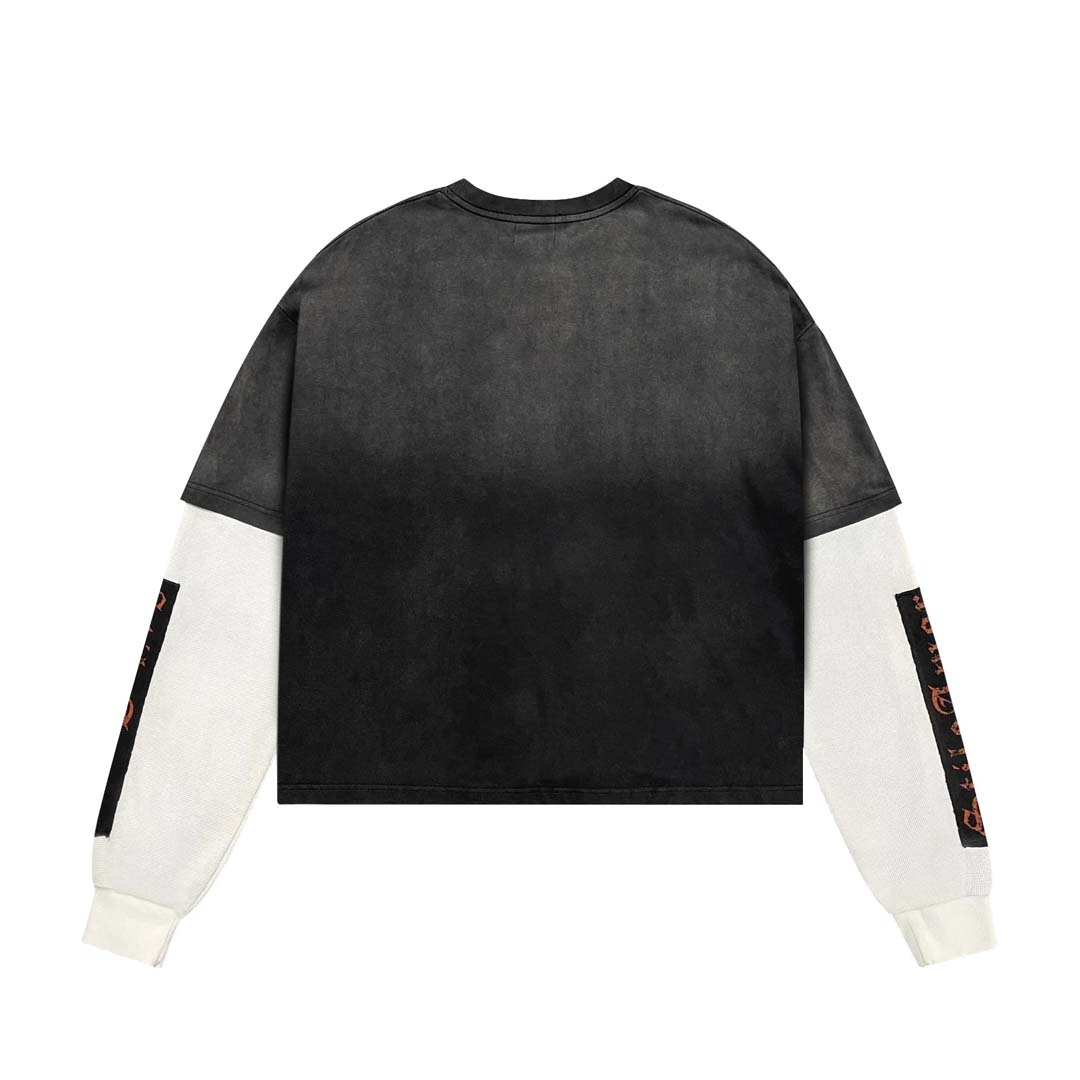Stile de Amor La Victorial Long Sleeve Tee Faded Black by Stile de Amor - NWAHYPE No.1 for streetwear T-Shirts in USA