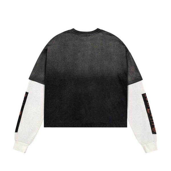 Stile de Amor La Victorial Long Sleeve Tee Faded Black by Stile de Amor - NWAHYPE No.1 for streetwear T-Shirts in USA