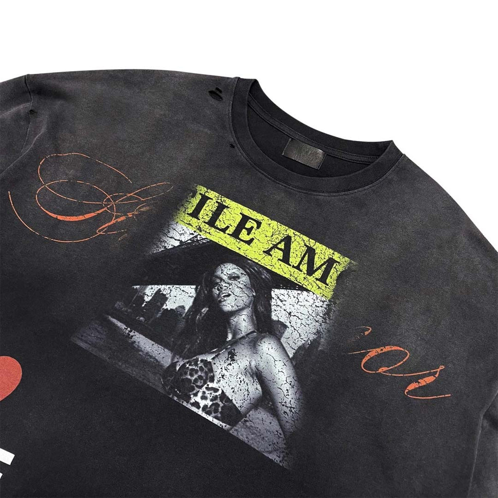Stile de Amor La Victorial Long Sleeve Tee Faded Black by Stile de Amor - NWAHYPE No.1 for streetwear T-Shirts in USA