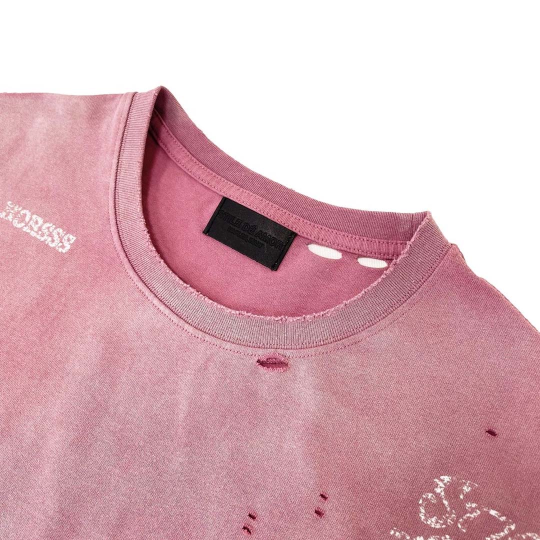 Stile de Amor Napoletano Tee Faded Pink by Stile de Amor - NWAHYPE No.1 for streetwear T-Shirts in USA