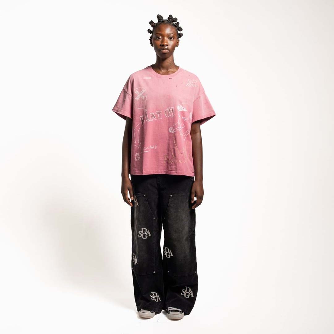 Stile de Amor Napoletano Tee Faded Pink by Stile de Amor - NWAHYPE No.1 for streetwear T-Shirts in USA