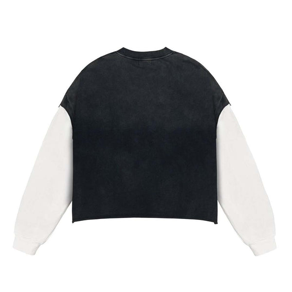 Stile de Amor Nero Su Bianco Long Sleeve Tee Black by Stile de Amor - NWAHYPE No.1 for streetwear T-Shirts in USA
