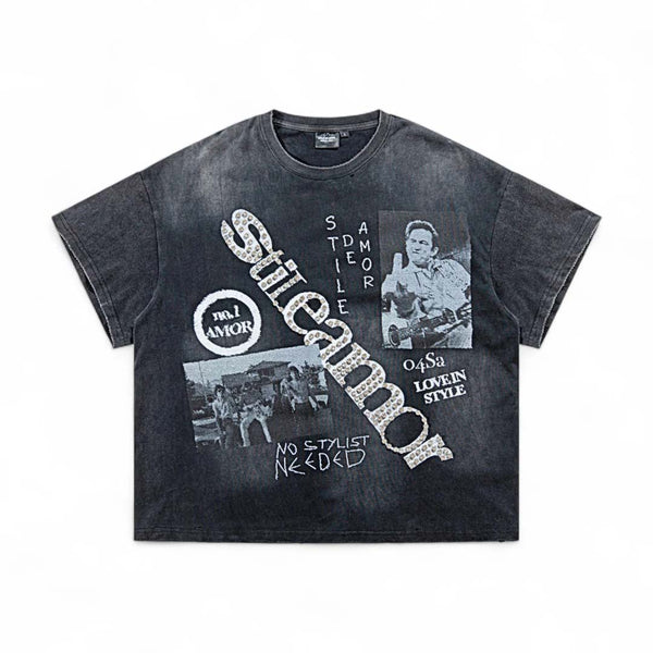 Stile de Amor No Stylist Tee Black by Stile de Amor - NWAHYPE No.1 for streetwear T-Shirts in USA