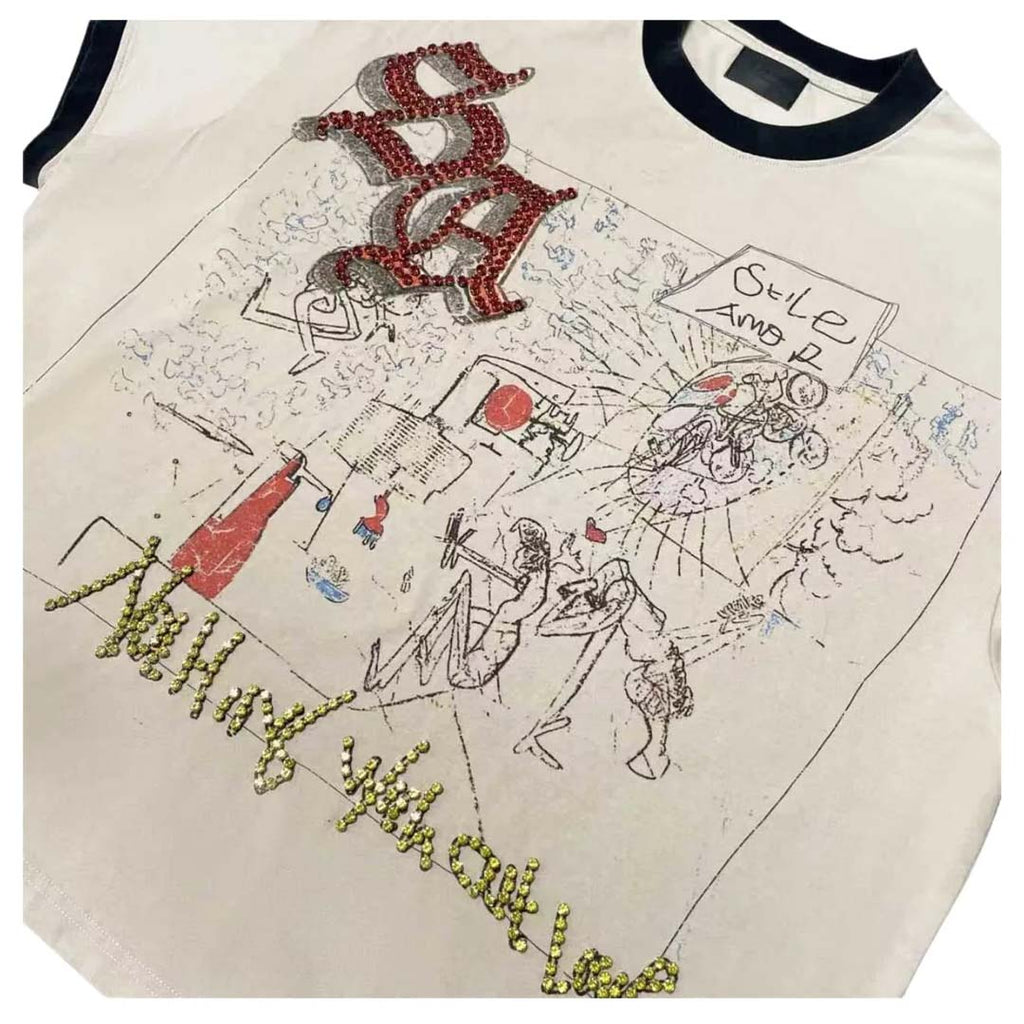Stile de Amor Nun Without SA Ringer Tee Cream by Stile de Amor - NWAHYPE No.1 for streetwear T-Shirts in USA