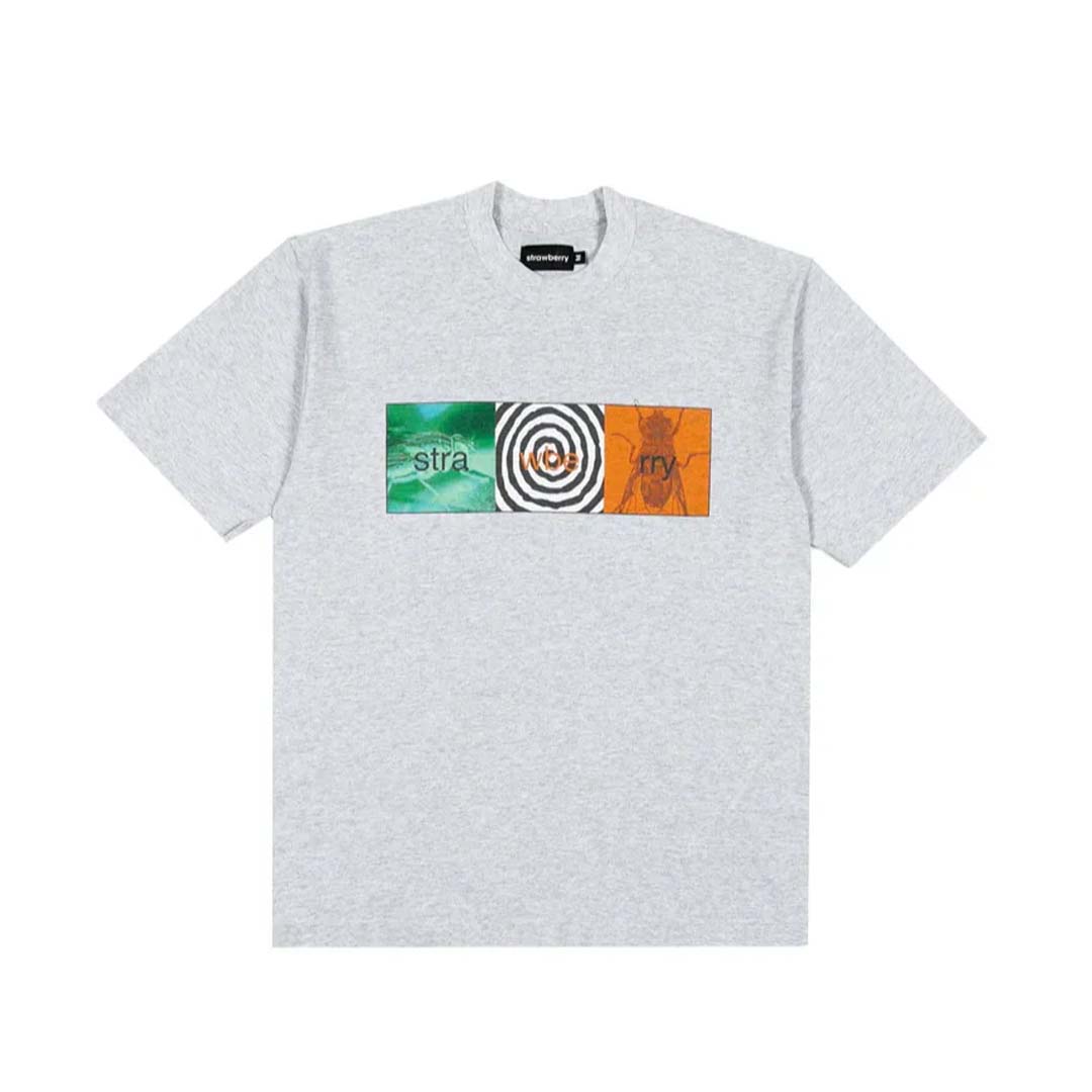 Strawberry Brand Flies Bone Tee Grey by Strawberry Brand - NWAHYPE No.1 for streetwear T-Shirts in USA