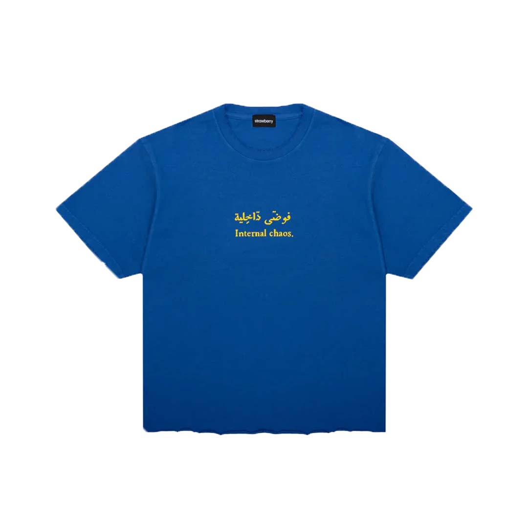 Strawberry Brand Internal Chaos Tee Blue by Strawberry Brand - NWAHYPE No.1 for streetwear T-Shirts in USA