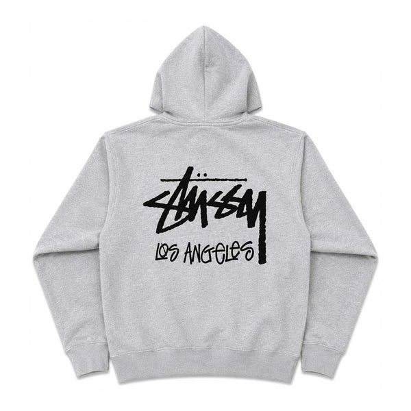 Stussy Ash Heather Grey Chapter Los Angeles Zip Up Hoodie by Stussy - NWAHYPE No.1 for streetwear Hoodies in USA