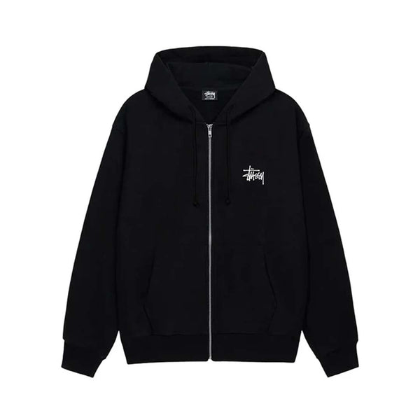 Stussy Basic Zip Up Hoodie Black by Stussy - NWAHYPE No.1 for streetwear Hoodies in USA