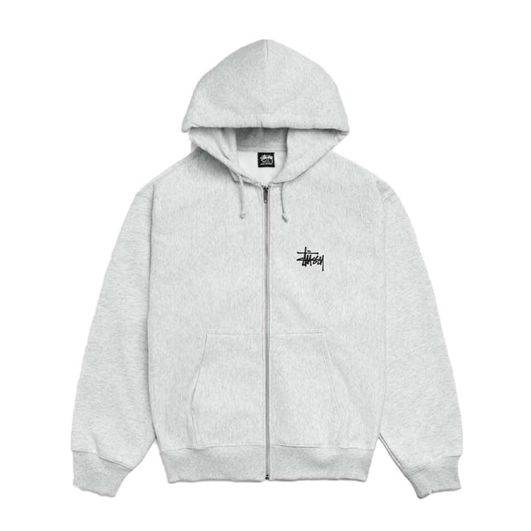Stussy Basic Zip Up Hoodie Grey by Stussy - NWAHYPE No.1 for streetwear Hoodies in USA