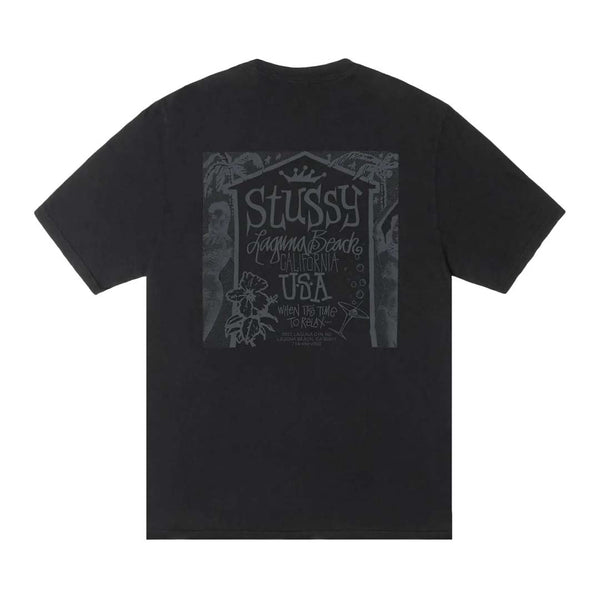 Stussy Beach House Black Tee by Stussy - NWAHYPE No.1 for streetwear T-Shirts in USA