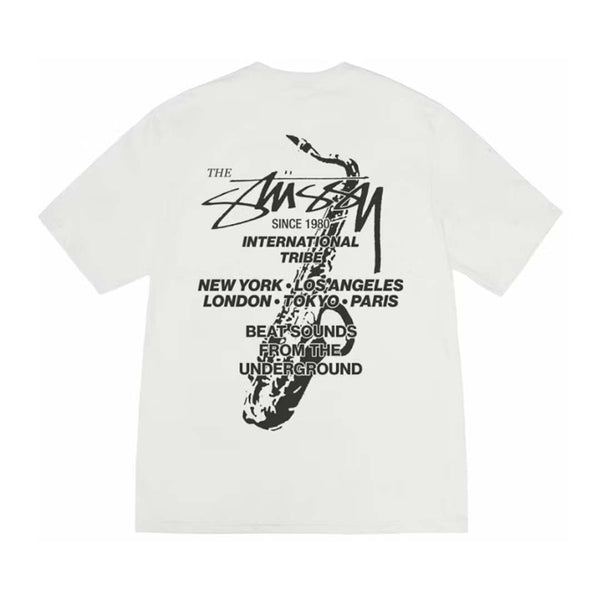 Stussy Beat Sounds White Tee by Stussy - NWAHYPE No.1 for streetwear T-Shirts in USA