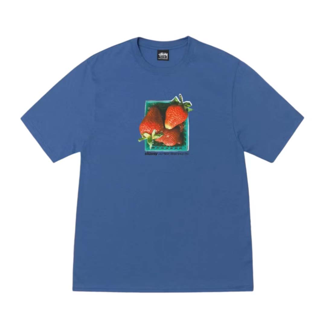 Stussy Berries Tee Blue by Stussy - NWAHYPE No.1 for streetwear T-Shirts in USA