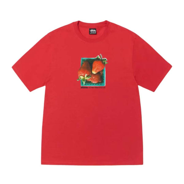 Stussy Berries Tee Cayenne Red by Stussy - NWAHYPE No.1 for streetwear T-Shirts in USA