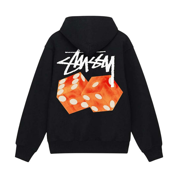 Stussy Diced Out Zip Up Hoodie Black by Stussy - NWAHYPE No.1 for streetwear Hoodies in USA