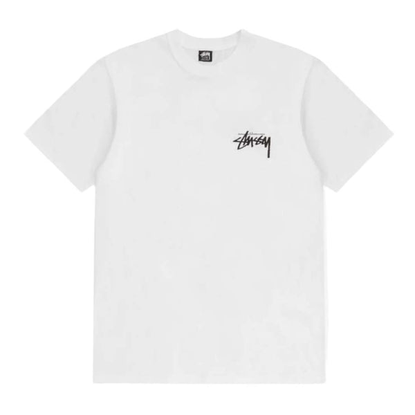 Stussy Fuzzy Dice White Tee by Stussy - NWAHYPE No.1 for streetwear T-Shirts in USA