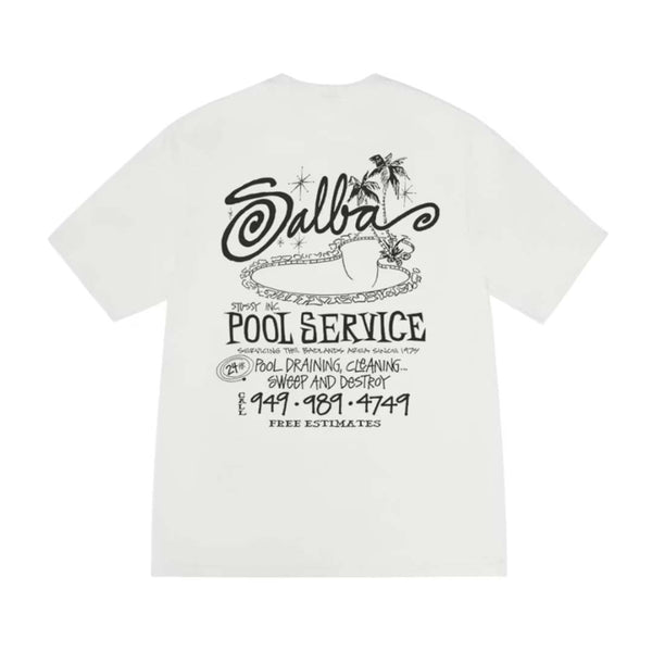 Stussy Pool Service White Tee by Stussy - NWAHYPE No.1 for streetwear T-Shirts in USA