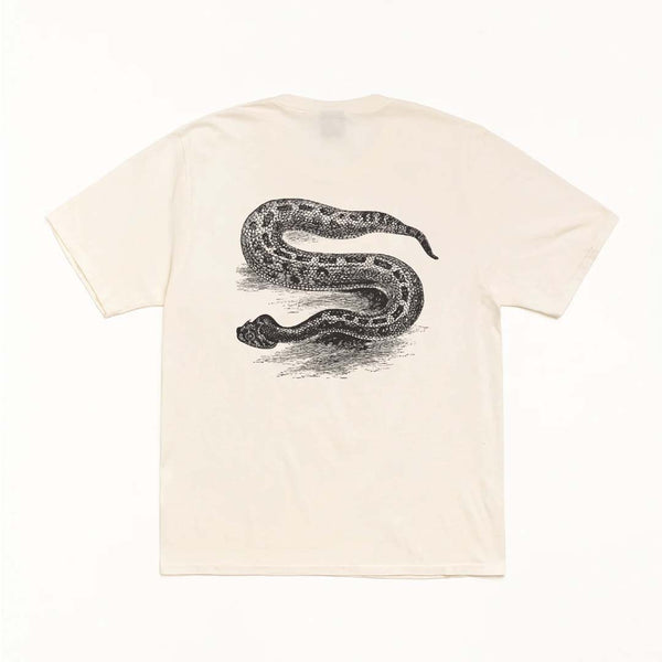 Stussy Serpent Tee Pigment Dyed Natural by Stussy - NWAHYPE No.1 for streetwear T-Shirts in USA
