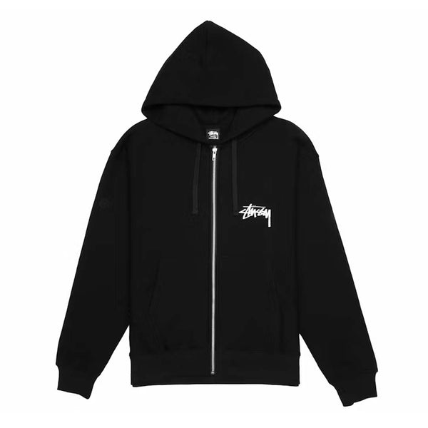 Stussy Shattered Zip Up Hoodie Black by Stussy - NWAHYPE No.1 for streetwear Hoodies in USA
