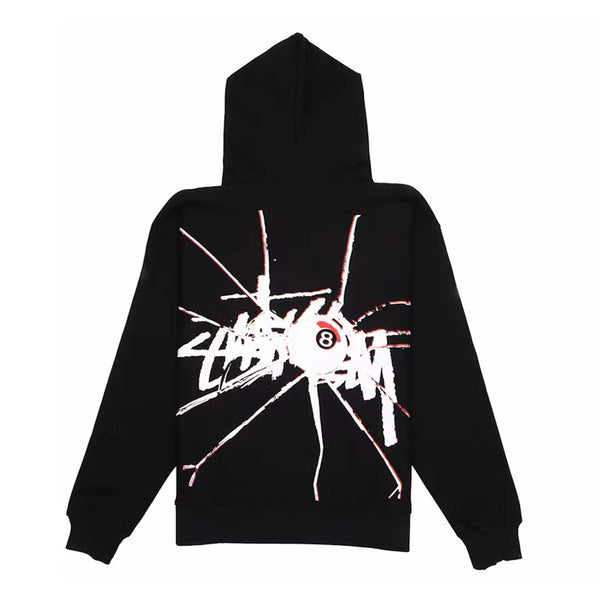 Stussy Shattered Zip Up Hoodie Black by Stussy - NWAHYPE No.1 for streetwear Hoodies in USA