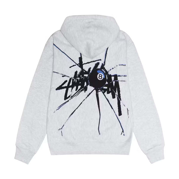 Stussy Shattered Zip Up Hoodie Grey by Stussy - NWAHYPE No.1 for streetwear Hoodies in USA