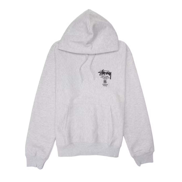 Stussy World Tour Hoodie Grey by Stussy - NWAHYPE No.1 for streetwear Hoodies in USA