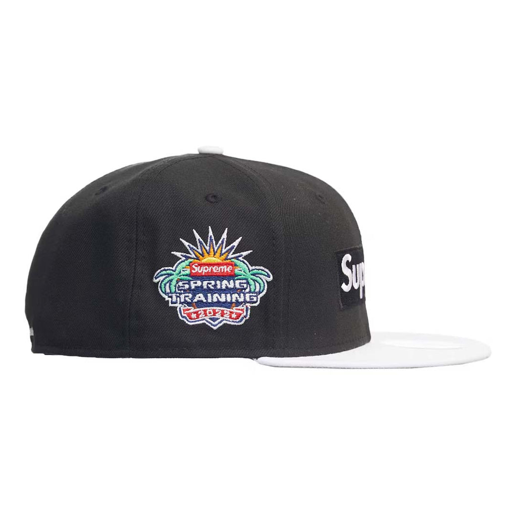 Supreme 2-Tone Box Logo New Era Hat Spring Training Black Grey by Supreme - NWAHYPE No.1 for streetwear Hats in USA