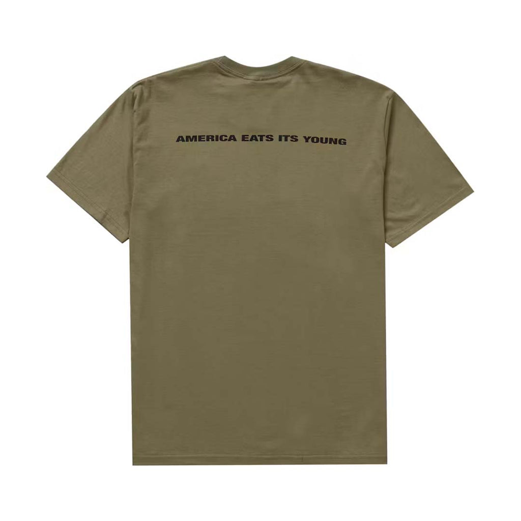 Supreme America Eats Its Young Congo Tee Light Olive by Supreme - NWAHYPE No.1 for streetwear T-Shirts in USA
