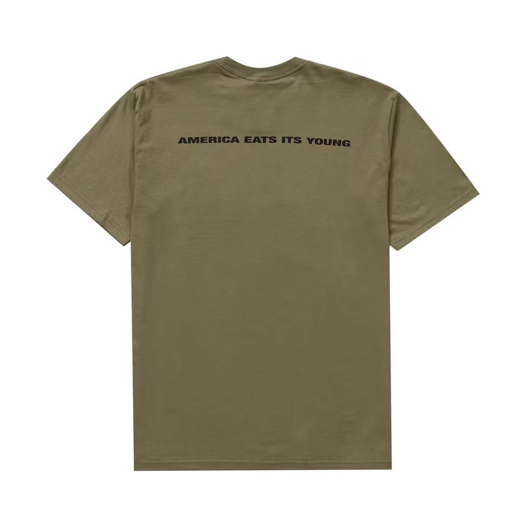 Supreme America Eats Its Young Congo Tee Light Olive by Supreme - NWAHYPE No.1 for streetwear T-Shirts in USA