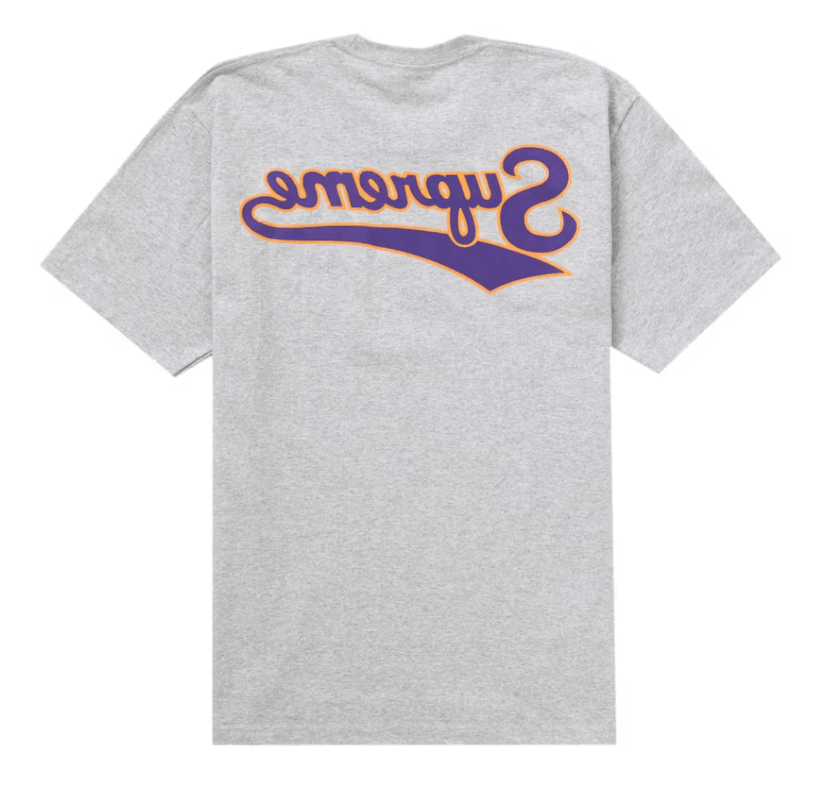 Supreme Backwards Tee Heather Grey by Supreme - NWAHYPE No.1 for streetwear T-Shirts in USA